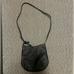 Cute Navy Leather Satchel